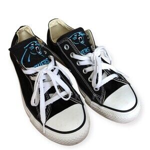 womens Converse Chuck Taylor All Star Sneakers NFL Sz 6 carolina panthers